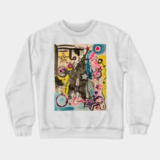 Abstract Star Design Crewneck Sweatshirt